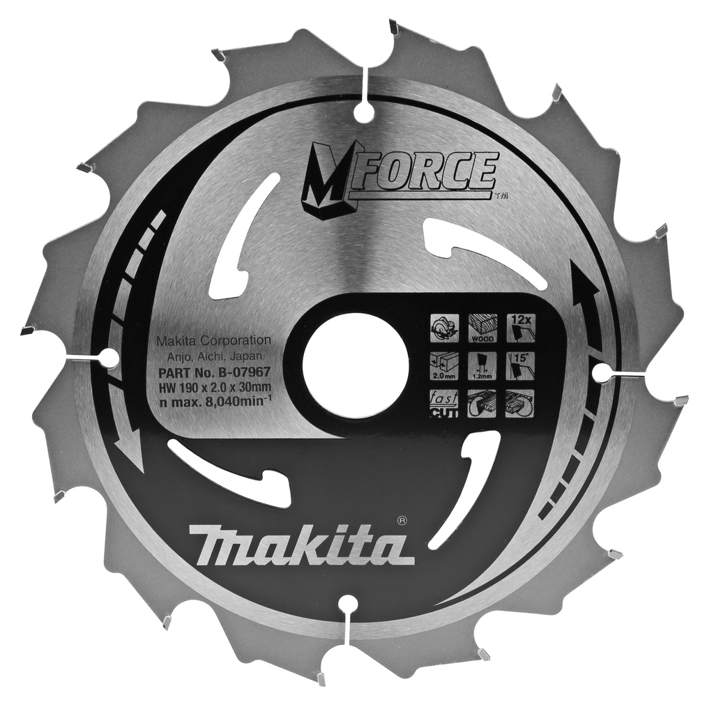 Пильний диск Makita MForce 190 мм 12 зубів (B-07967)