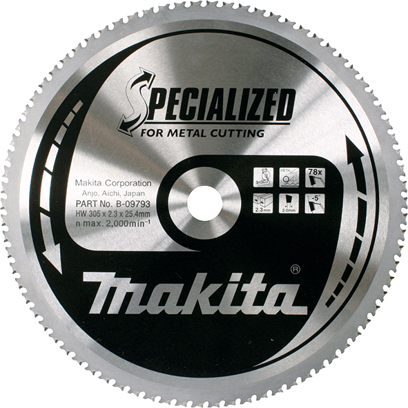 Диск пильний по металу Makita SPECIALIZED 305 мм 25,4 78 зубів (B-09793)