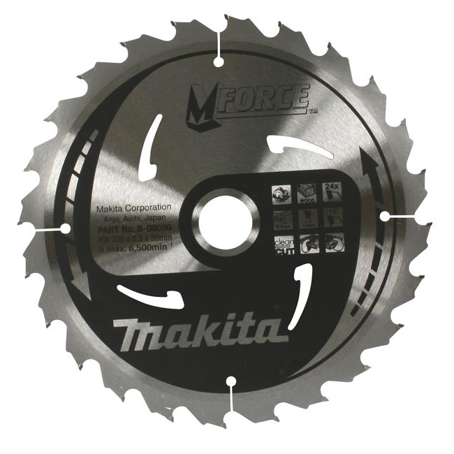 Пильный диск Makita MForce 235 мм 24 зуба (B-08090)