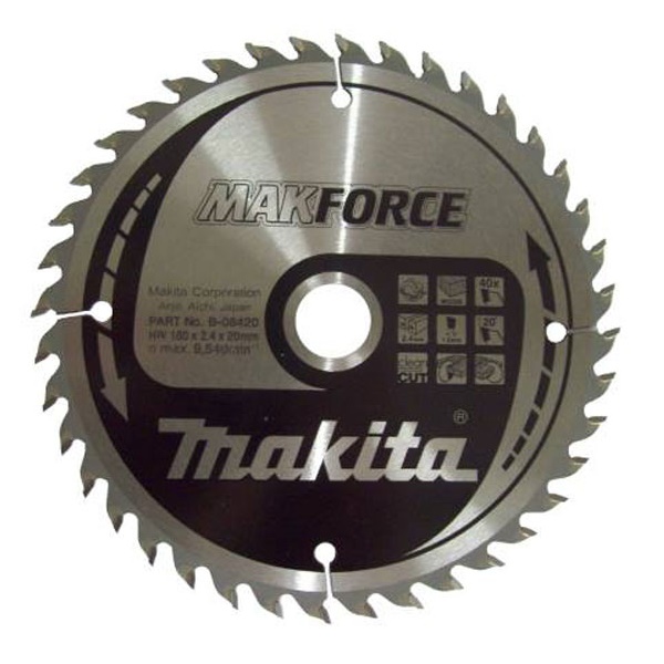 Пильный диск Makita MAKForce 160 мм 40 зубьев (B-08420)