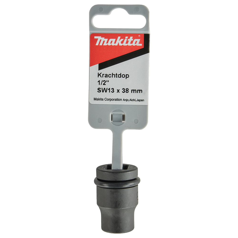 Ударна головка Cr-Mo з ущільнюючим кільцем Makita 13х38 мм (134825-1) Ударна головка Cr-Mo з ущільнюючим кільцем Makita 13х38 мм (134825-1)
