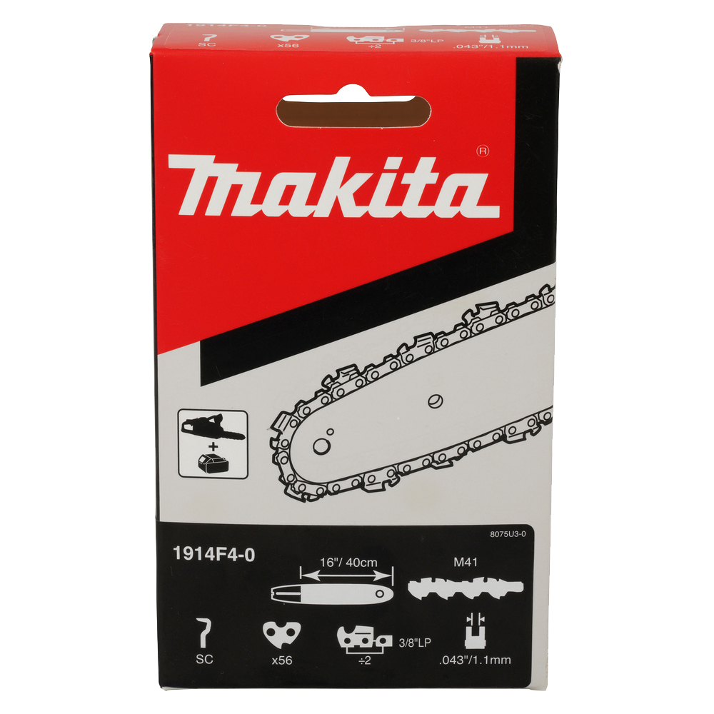 Ланцюг для пили Makita UC4020A, UC4041A, DUC406, DUC407, UC016G (1914F4-0) Ланцюг для пили Makita UC4020A, UC4041A, DUC406, DUC407, UC016G (1914F4-0)