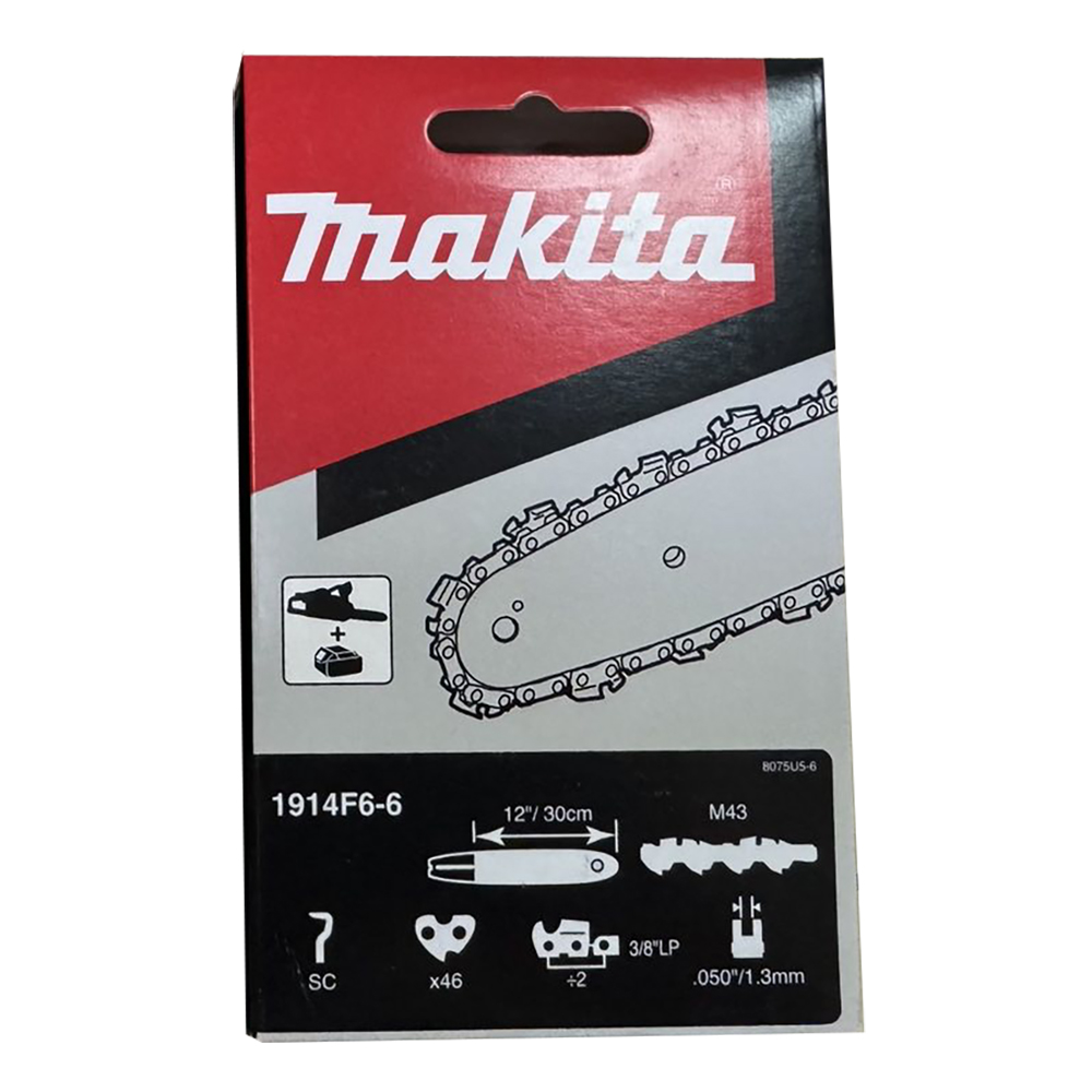 Ланцюг для пили Makita UC3030A, UC3051A, EA3600F30B, EA3200S, EA3201S, EA3202S, EA3203S, EA4301F, UC3050A (1914F6-6) Ланцюг для пили Makita UC3030A, UC3051A, EA3600F30B, EA3200S, EA3201S, EA3202S, EA3203S, EA4301F, UC3050A (1914F6-6)