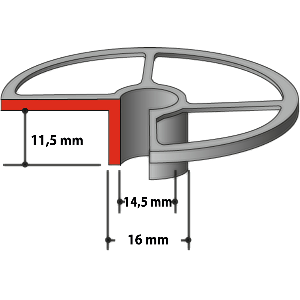 Направляча шаблона D=16 d=14,5 h=11,5 для RP1110C, RP1111C Makita (193334-9)