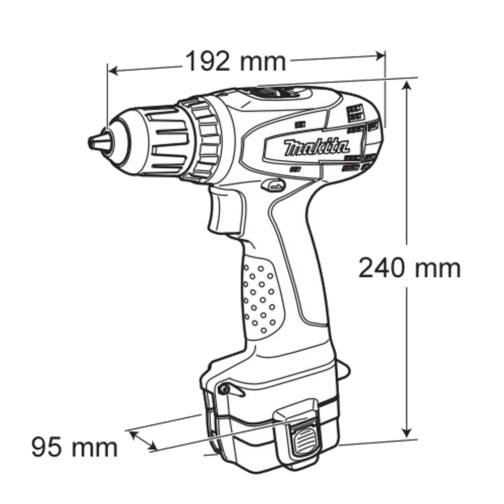 Акумуляторний дриль-шурупокрут Makita 6281 DWPE