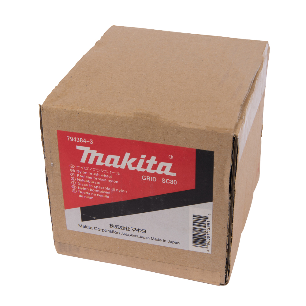 Абразивна нейлонова щітка Makita 100х120 мм К80: нержавіюча сталь, дерево, підготовка поверхні для фарбування, структурування деревини (794384-3) Абразивна нейлонова щітка Makita 100х120 мм К80: нержавіюча сталь, дерево, підготовка поверхні для фарбування, структурування деревини (794384-3)