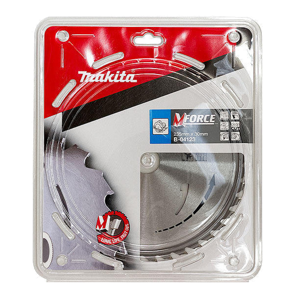 Пиляльний диск Makita MForce: дерево 235 мм 40 зубів (B-04123) Пиляльний диск Makita MForce: дерево 235 мм 40 зубів (B-04123)