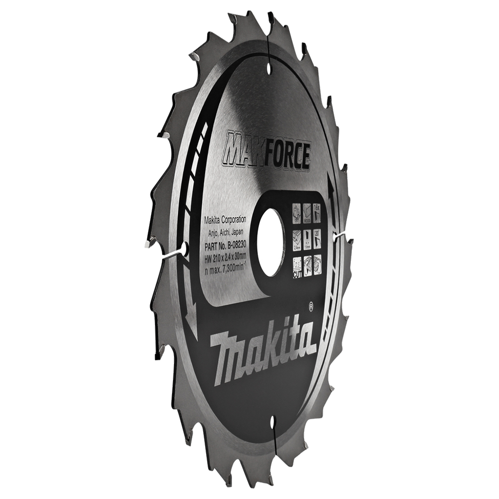 Пиляльный диск TCT MAKForce: дерево 210 мм 16 зуба (B-08230) Пиляльный диск TCT MAKForce: дерево 210 мм 16 зуба (B-08230)