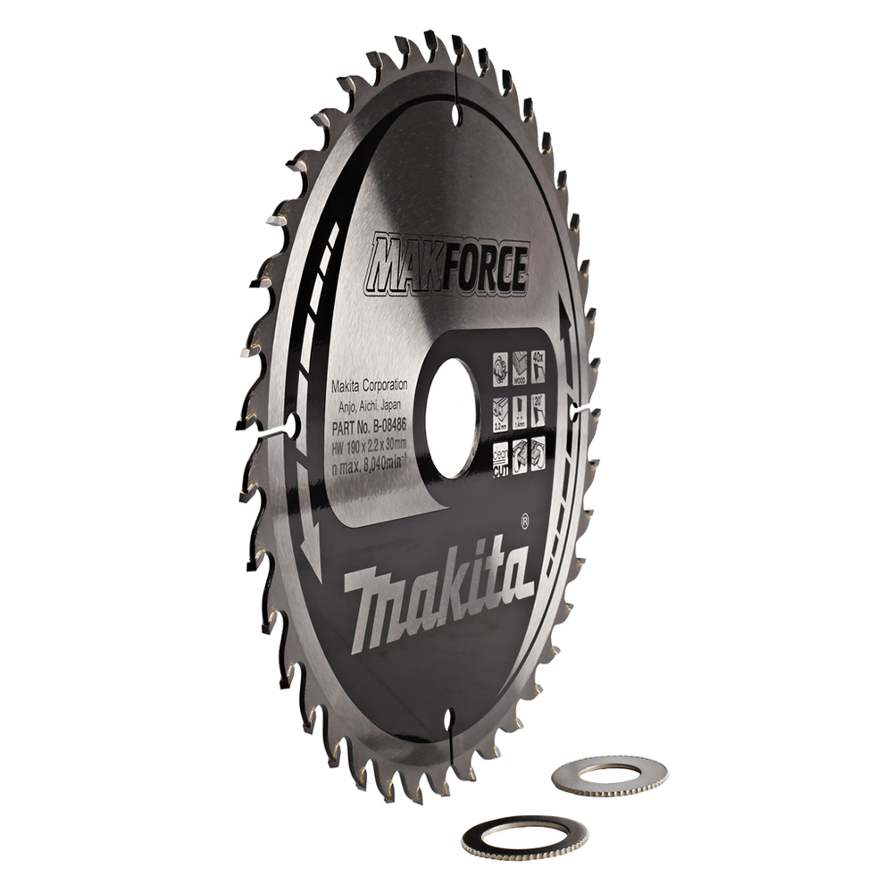 Пиляльний диск MAKForce: дерево 190x30 мм 40 зубів Makita (B-08486) Пиляльний диск MAKForce: дерево 190x30 мм 40 зубів Makita (B-08486)