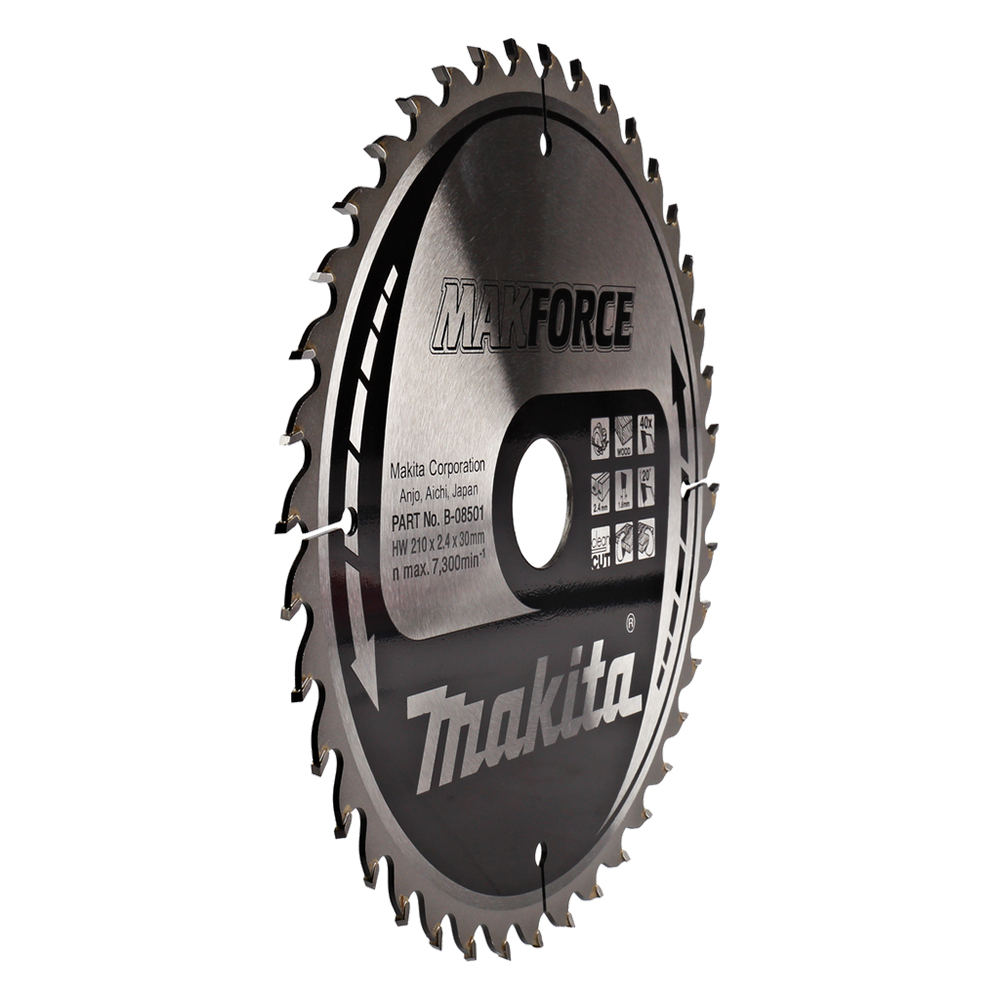 Пиляльний диск Makita MAKForce: дерево 210 мм 40T (B-08501) Пиляльний диск Makita MAKForce: дерево 210 мм 40T (B-08501)