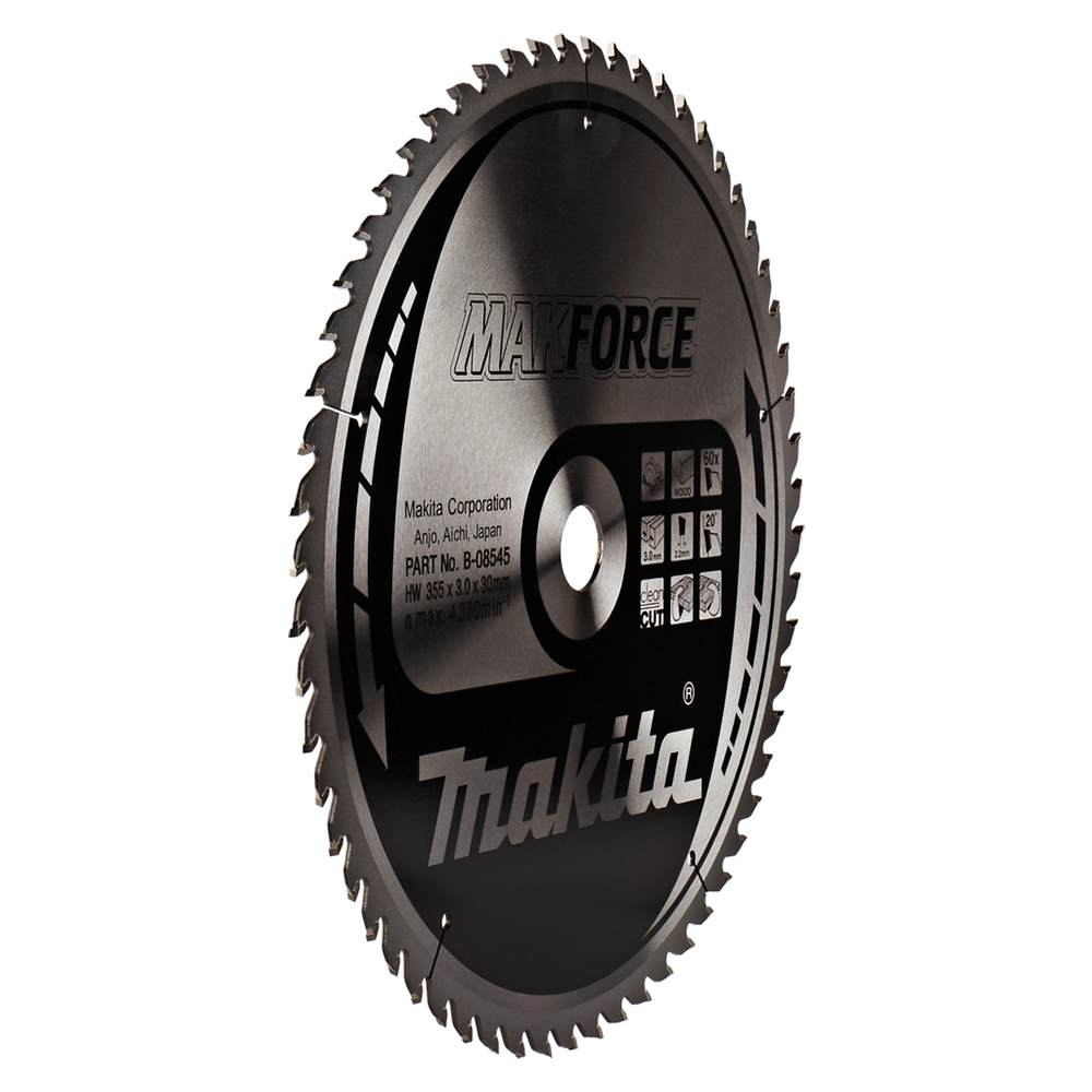 Пиляльний диск Makita MAKForce: дерево 355 мм 60 зубів (B-08545) Пиляльний диск Makita MAKForce: дерево 355 мм 60 зубів (B-08545)