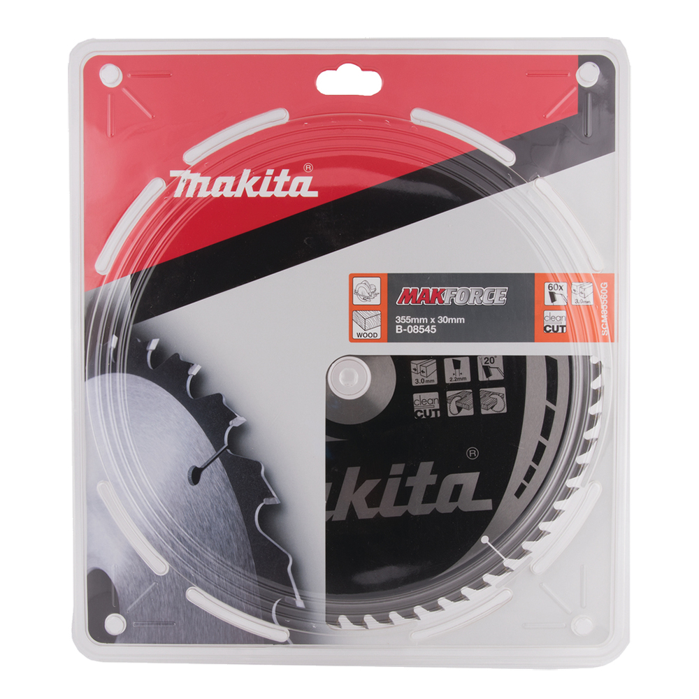 Пиляльний диск Makita MAKForce: дерево 355 мм 60 зубів (B-08545) Пиляльний диск Makita MAKForce: дерево 355 мм 60 зубів (B-08545)