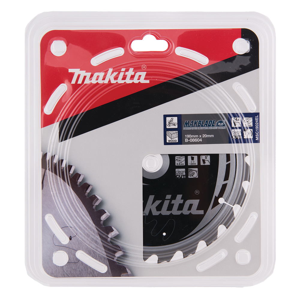 Пилялний диск Makita MAKBlade Plus: дерево 190 мм 24 зубів (B-08604) Пилялний диск Makita MAKBlade Plus: дерево 190 мм 24 зубів (B-08604)