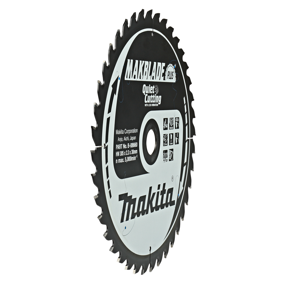 Пиляльний диск Makita MAKBlade Plus: дерево 305 мм 40 зубів (B-08660)