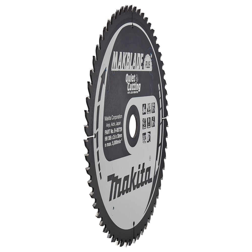 Пиляльний диск Makita MAKBlade Plus: дерево 305 мм 60 зубів (B-08729) Пиляльний диск Makita MAKBlade Plus: дерево 305 мм 60 зубів (B-08729)