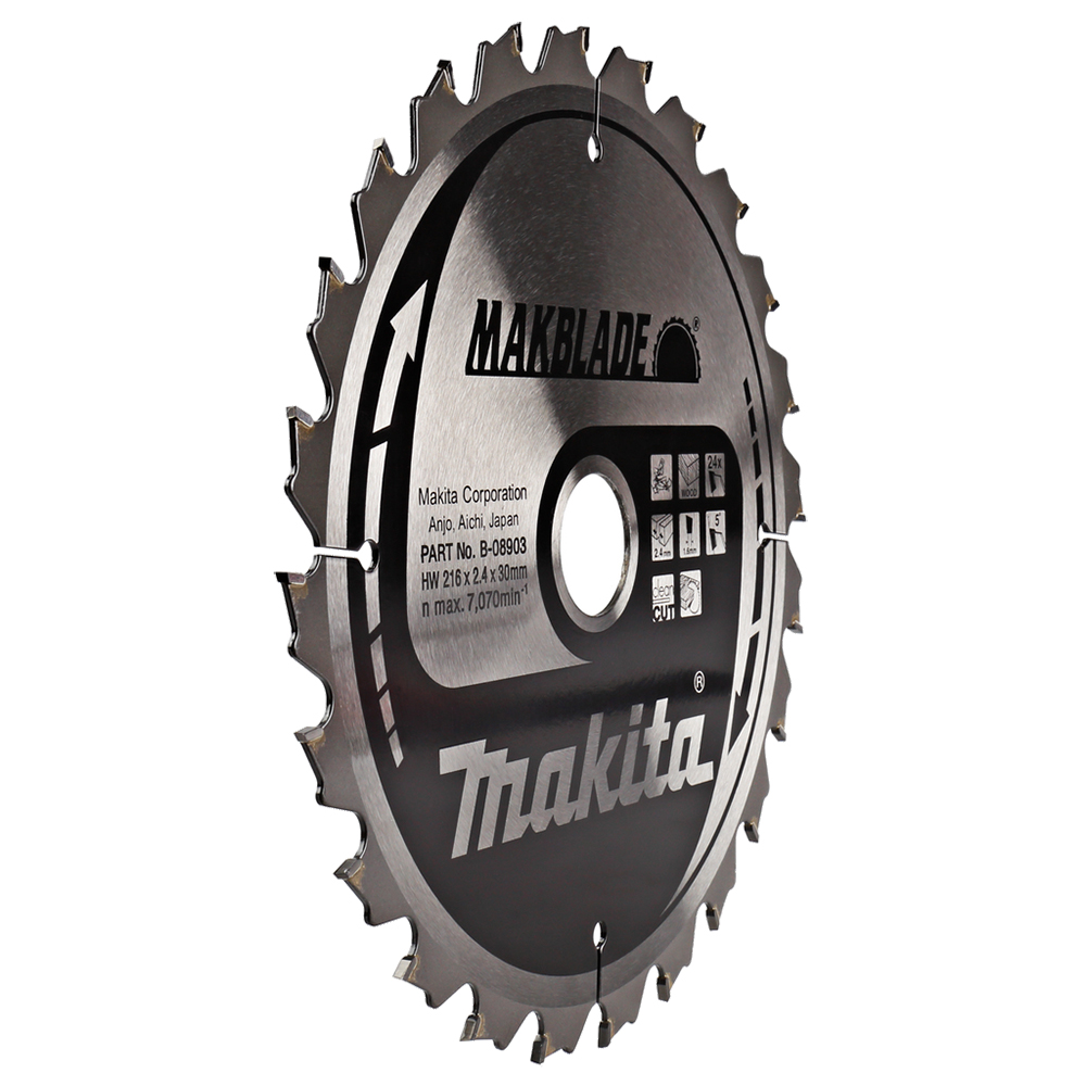 Пиляльний диск Makita MAKBlade: дерево 216x30 24T Makita (B-08903) Пиляльний диск Makita MAKBlade: дерево 216x30 24T Makita (B-08903)