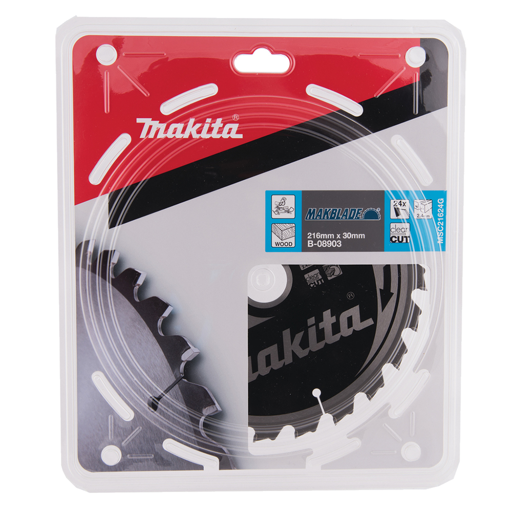 Пиляльний диск Makita MAKBlade: дерево 216x30 24T Makita (B-08903) Пиляльний диск Makita MAKBlade: дерево 216x30 24T Makita (B-08903)