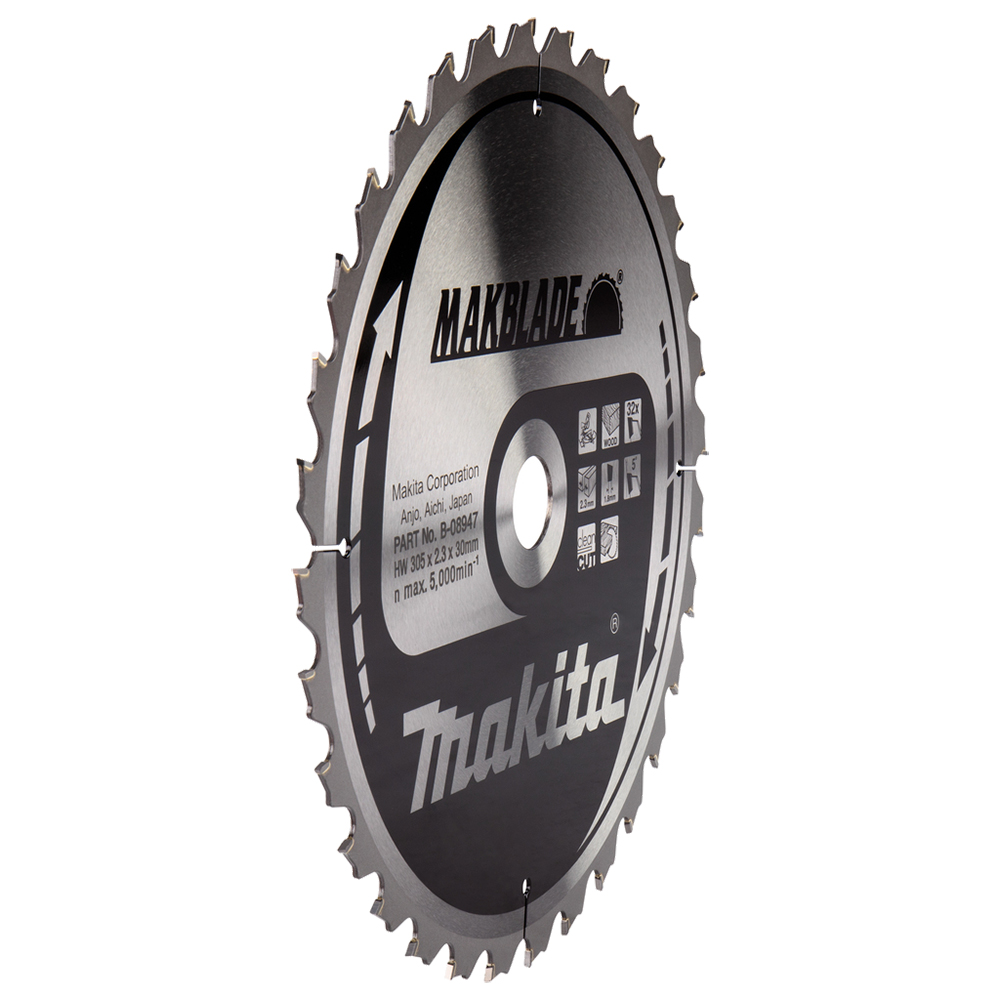 Пиляльний диск Makita MAKBlade: дерево 305 мм 32 зуба (B-08947) Пиляльний диск Makita MAKBlade: дерево 305 мм 32 зуба (B-08947)