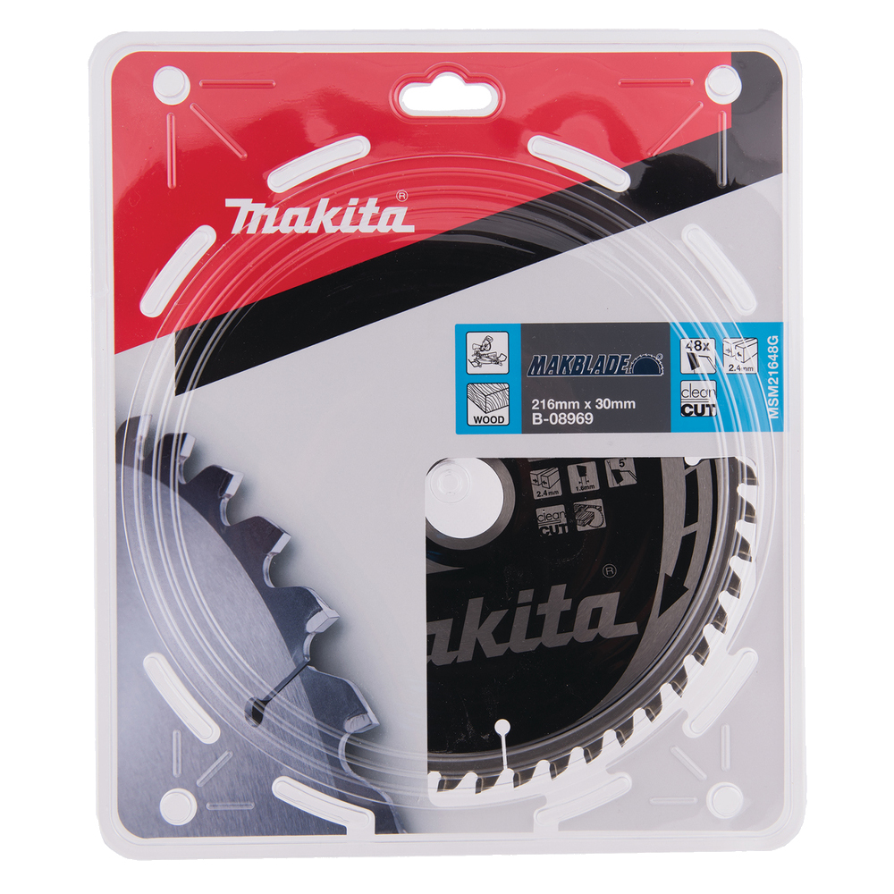 Пиляльний диск MAKBlade: дерево 216x30 48T Makita (B-08969) Пиляльний диск MAKBlade: дерево 216x30 48T Makita (B-08969)
