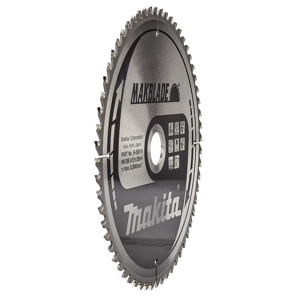 Пиляльний диск Makita MAKBlade: дерево 255x30 60T (B-09014) Пиляльний диск Makita MAKBlade: дерево 255x30 60T (B-09014)