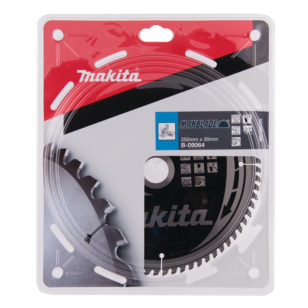 Пиляльний диск MAKBlade: дерево 250x30 72T Makita (B-09064) Пиляльний диск MAKBlade: дерево 250x30 72T Makita (B-09064)