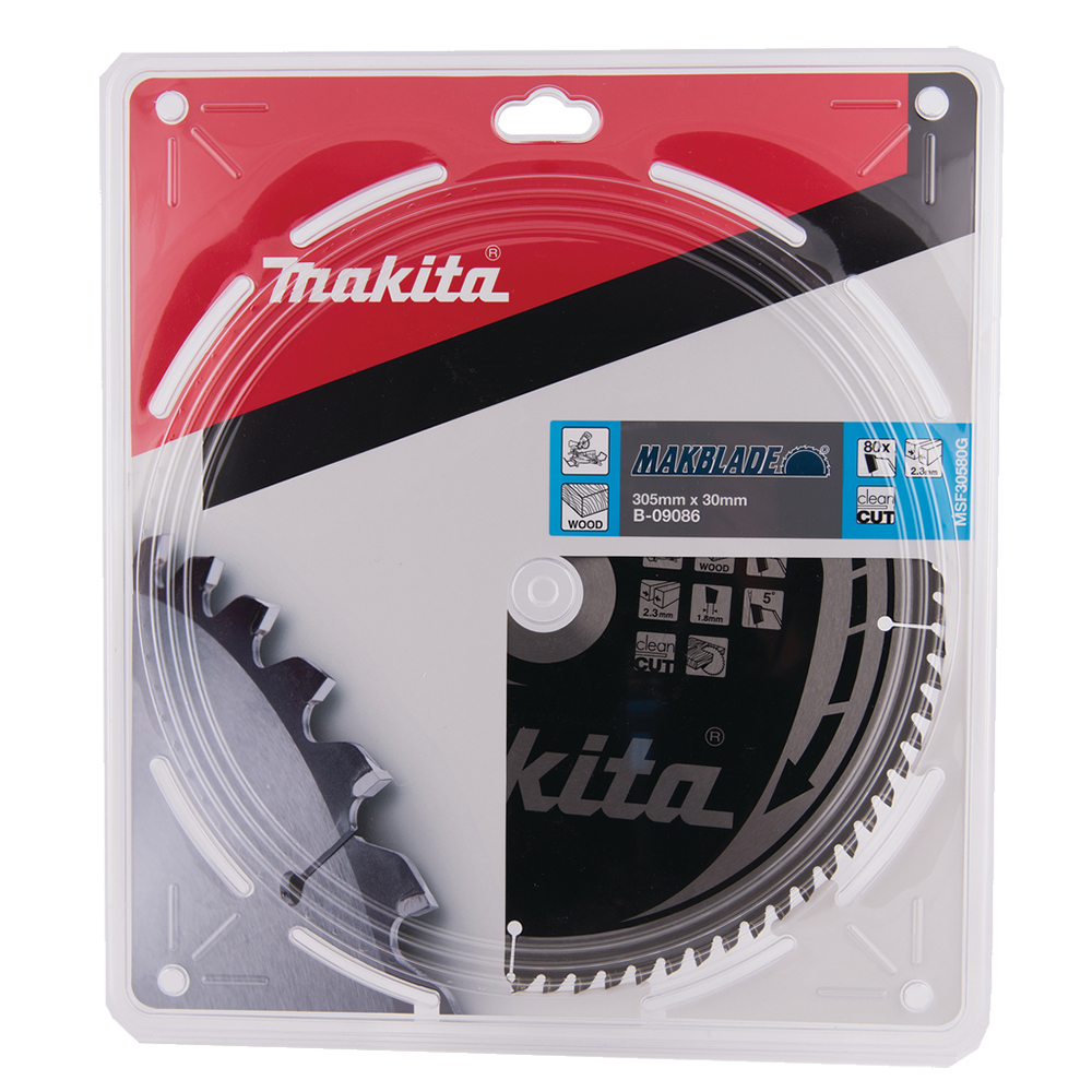 Пиляльний диск Makita MAKBlade: дерево 305 мм 80 зубів (B-09086) Пиляльний диск Makita MAKBlade: дерево 305 мм 80 зубів (B-09086)