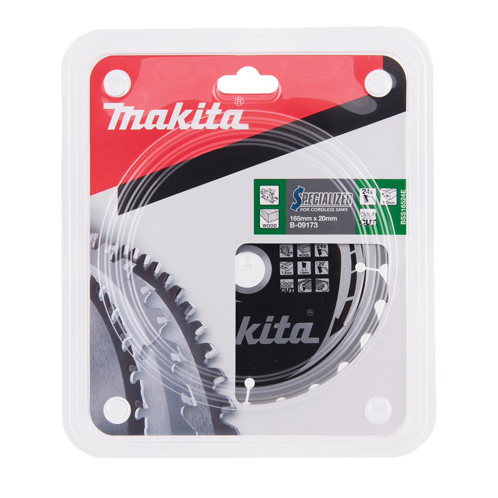 Пиляльний диск Makita SPECIALIZED: дерево 165х20 мм 24 зуба (B-09173) Пиляльний диск Makita SPECIALIZED: дерево 165х20 мм 24 зуба (B-09173)