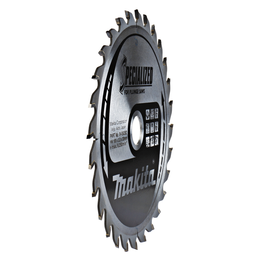 Пиляльний диск Makita SPECIALIZED: дерево, для занурювальних пил 165x20 мм 28T (B-09282) Пиляльний диск Makita SPECIALIZED: дерево, для занурювальних пил 165x20 мм 28T (B-09282)