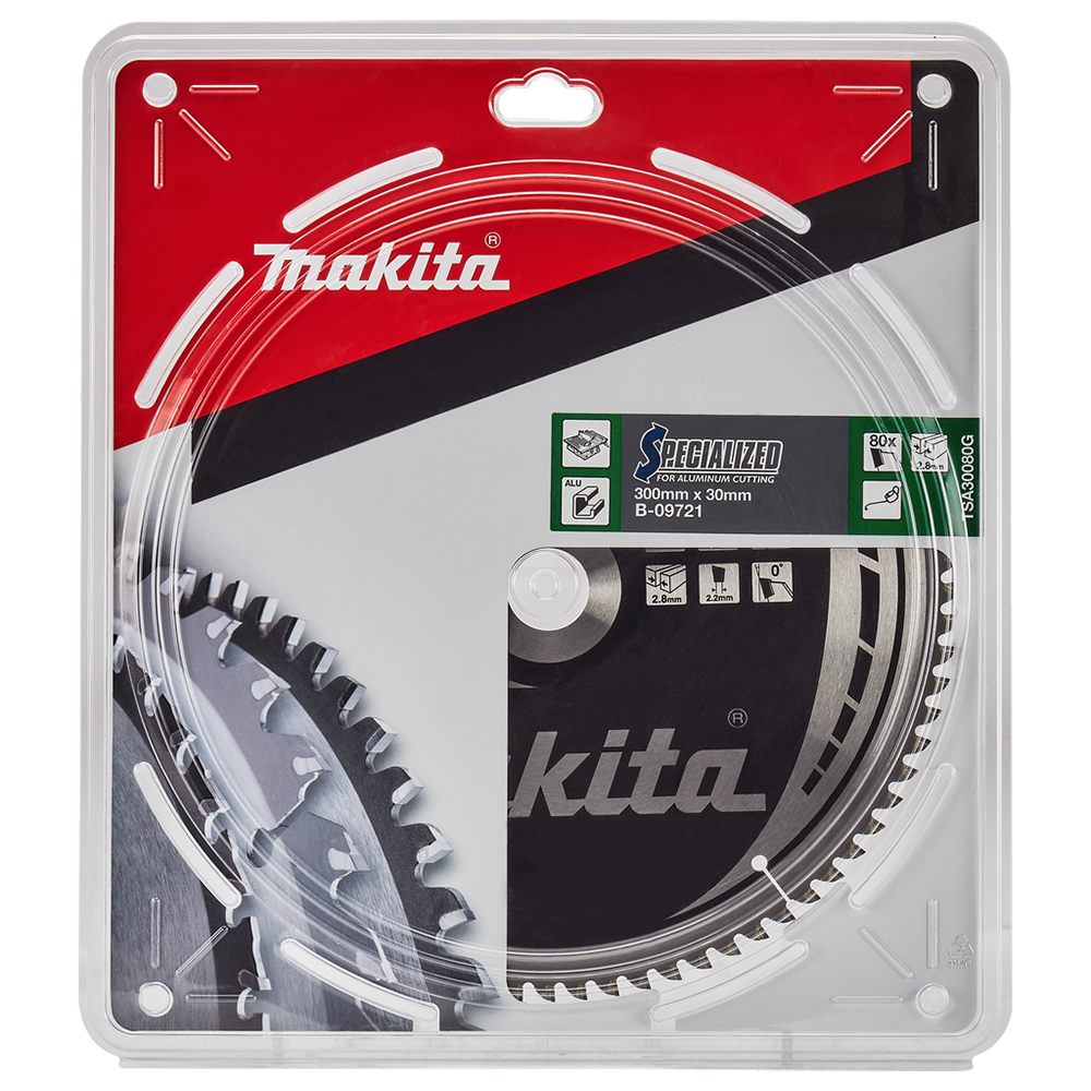 Пиляльний диск SPECIALIZED: алюміній, ламінат 300х30 мм 80Т Makita (B-09721) Пиляльний диск SPECIALIZED: алюміній, ламінат 300х30 мм 80Т Makita (B-09721)