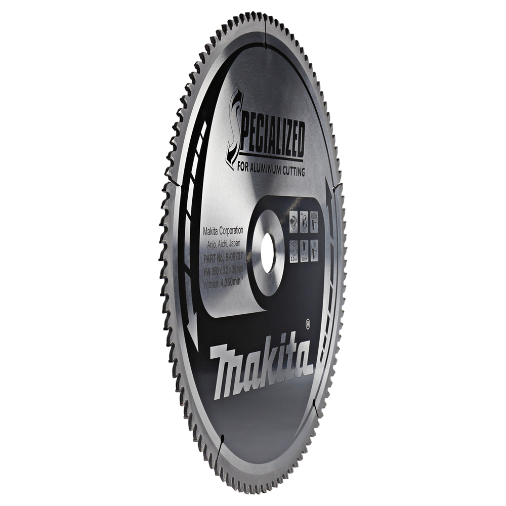 Пиляльний диск Makita SPECIALIZED: алюміній, ламінат 350х30 мм 100 зубів (B-09737) Пиляльний диск Makita SPECIALIZED: алюміній, ламінат 350х30 мм 100 зубів (B-09737)