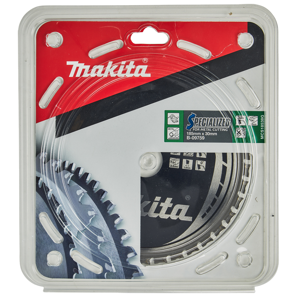 Пиляльний диск Makita SPECIALIZED: сталь 185х30 мм 38 зубів (B-09759) Пиляльний диск Makita SPECIALIZED: сталь 185х30 мм 38 зубів (B-09759)