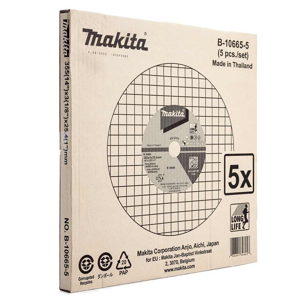 Купити Отрезной диск по металлу Makita 355 мм (B-10665-5