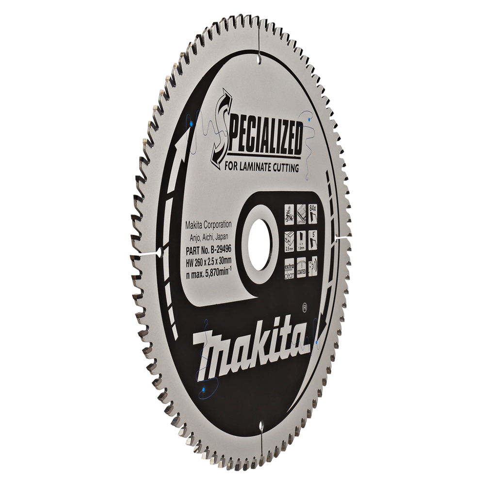 Пиляльний диск Makita TCT: ламінат 260х30 мм 84T (B-29496) Пиляльний диск Makita TCT: ламінат 260х30 мм 84T (B-29496)
