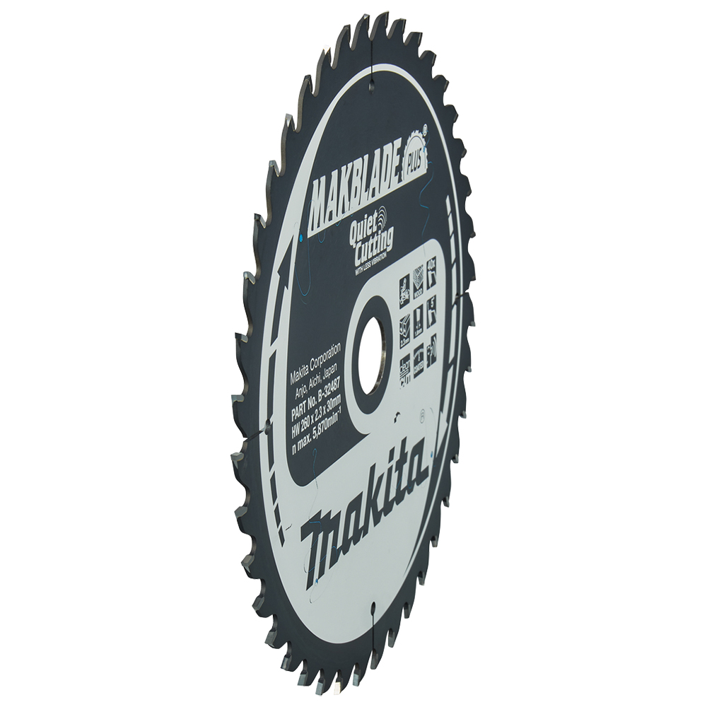 Пиляльний диск по деревині MAKBlade PLUS 260x30 мм 40T Makita (B-32487) Пиляльний диск по деревині MAKBlade PLUS 260x30 мм 40T Makita (B-32487)