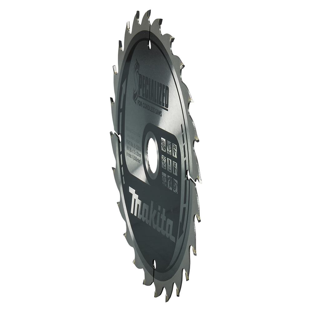 Пиляльний диск Makita SPECIALIZED: дерево 165х20 мм 24 зуба (B-32910) Пиляльний диск Makita SPECIALIZED: дерево 165х20 мм 24 зуба (B-32910)