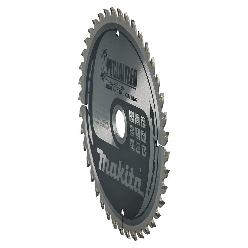 Пиляльний диск по деревині з цвяхами Specialized 165x20 мм 40T (B-33168) Пиляльний диск по деревині з цвяхами Specialized 165x20 мм 40T (B-33168)