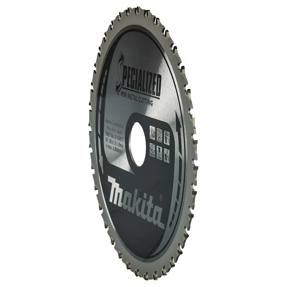 Пиляльний диск по металу SPECIALIZED 185x30 мм 36T Makita (B-33417) Пиляльний диск по металу SPECIALIZED 185x30 мм 36T Makita (B-33417)