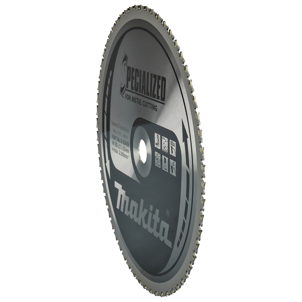 Пяляльний диск SPECIALIZED: сталь 305x25,4 мм 60T Makita (B-33439) підходить для LC1230N Пяляльний диск SPECIALIZED: сталь 305x25,4 мм 60T Makita (B-33439) підходить для LC1230N