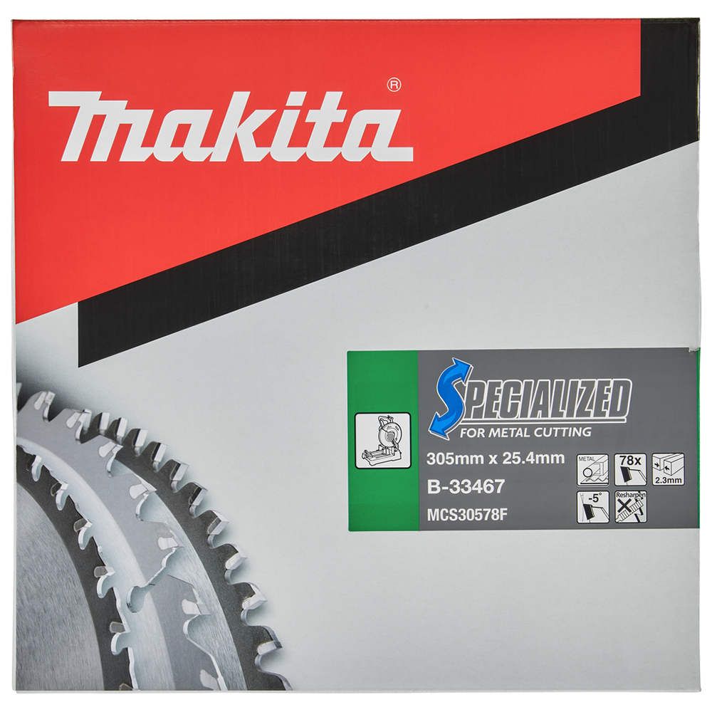 Пиляльний диск SPECIALIZED: сталь Makita 305 мм 25,4 78 зубів (B-33467) підходить для LC1230N Пиляльний диск SPECIALIZED: сталь Makita 305 мм 25,4 78 зубів (B-33467) підходить для LC1230N