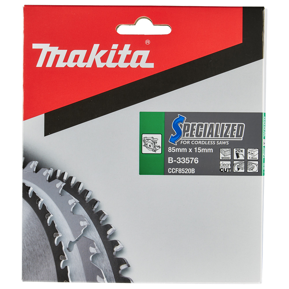 Диск пиляльний SPECIALIZED: дерево Makita 85 мм 20 зубів (B-33576) Диск пиляльний SPECIALIZED: дерево Makita 85 мм 20 зубів (B-33576)
