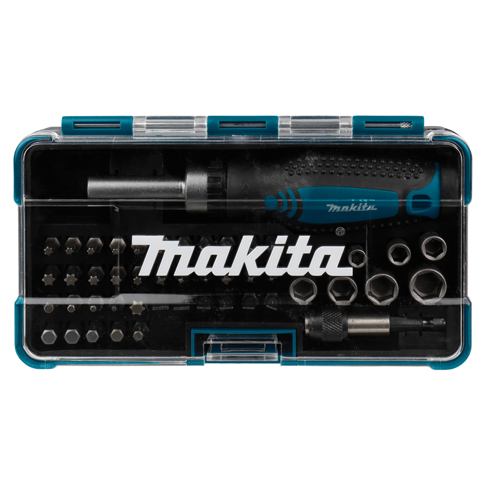 Викрутка та набір насадок 47 предметів Makita (B-36170) Викрутка та набір насадок 47 предметів Makita (B-36170)