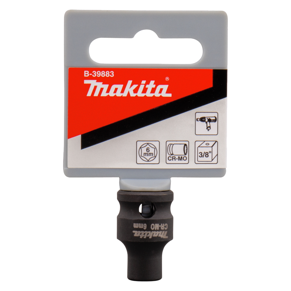 Ударна головка Cr-Mo Makita 6х28 мм (B-39883) Ударна головка Cr-Mo Makita 6х28 мм (B-39883)