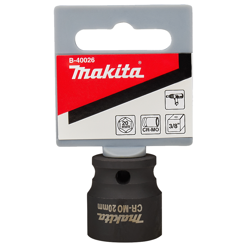 Ударна головка Cr-Mo Makita 20х30 мм (B-40026) Ударна головка Cr-Mo Makita 20х30 мм (B-40026)