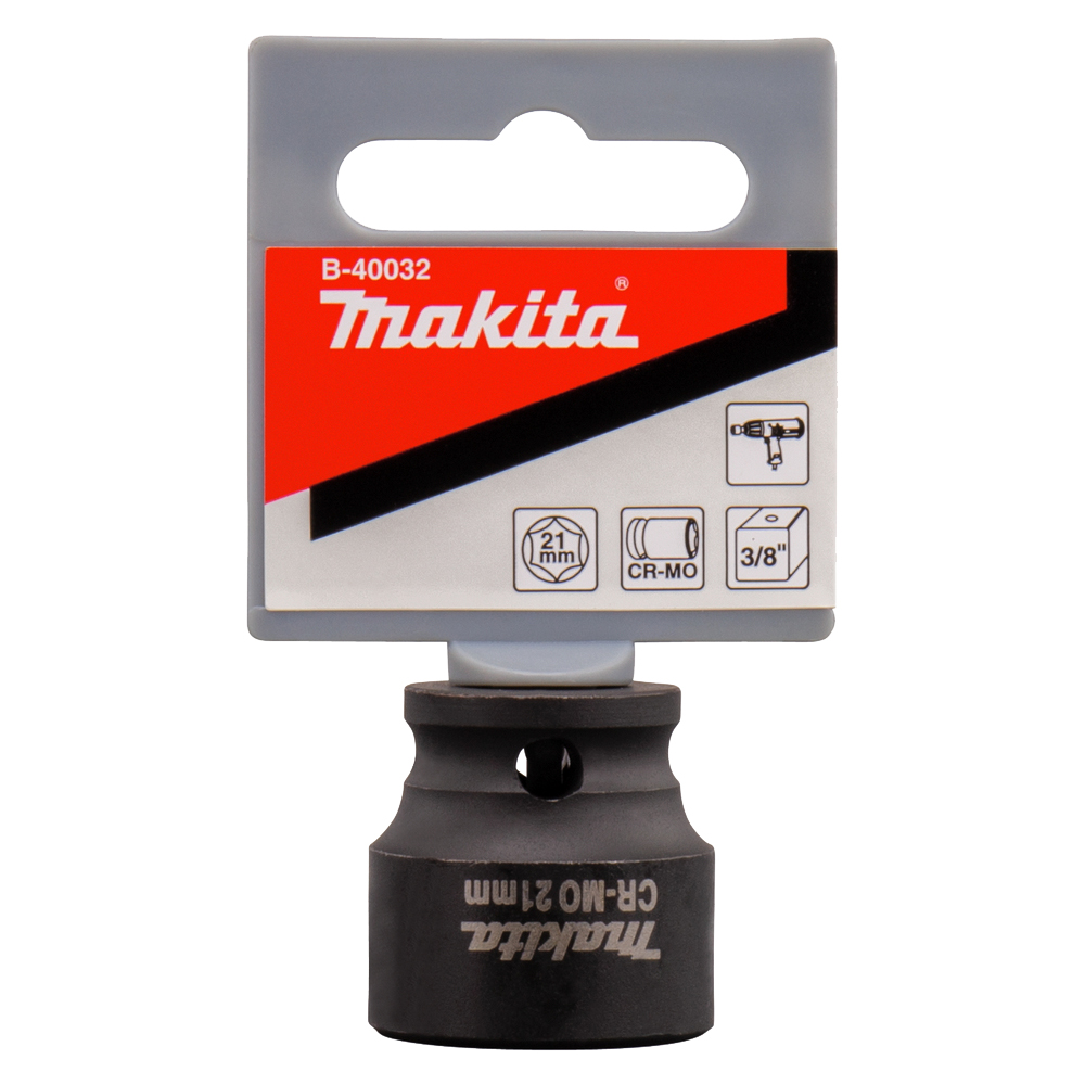 Ударна головка Cr-Mo Makita 21х30 мм (B-40032) Ударна головка Cr-Mo Makita 21х30 мм (B-40032)