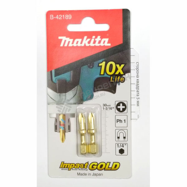Торсіонна біта PH1 Impact Gold, 30 мм Makita (B-42189)