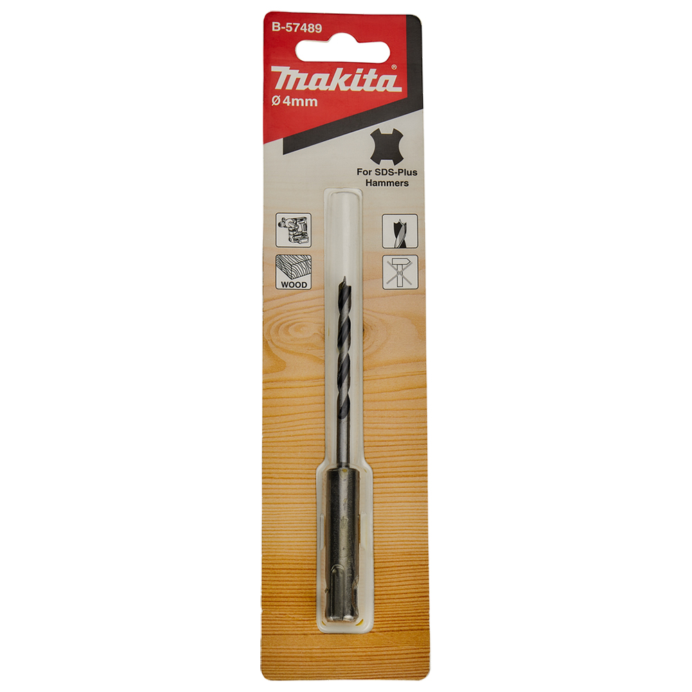Свердло по дереву з хвостовиком SDS-Plus 4X105 Makita (B-57489) Свердло по дереву з хвостовиком SDS-Plus 4X105 Makita (B-57489)