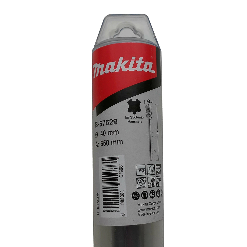 Коронковий бур для SDS-MAX 40x550 мм Makita (B-57629) Коронковий бур для SDS-MAX 40x550 мм Makita (B-57629)