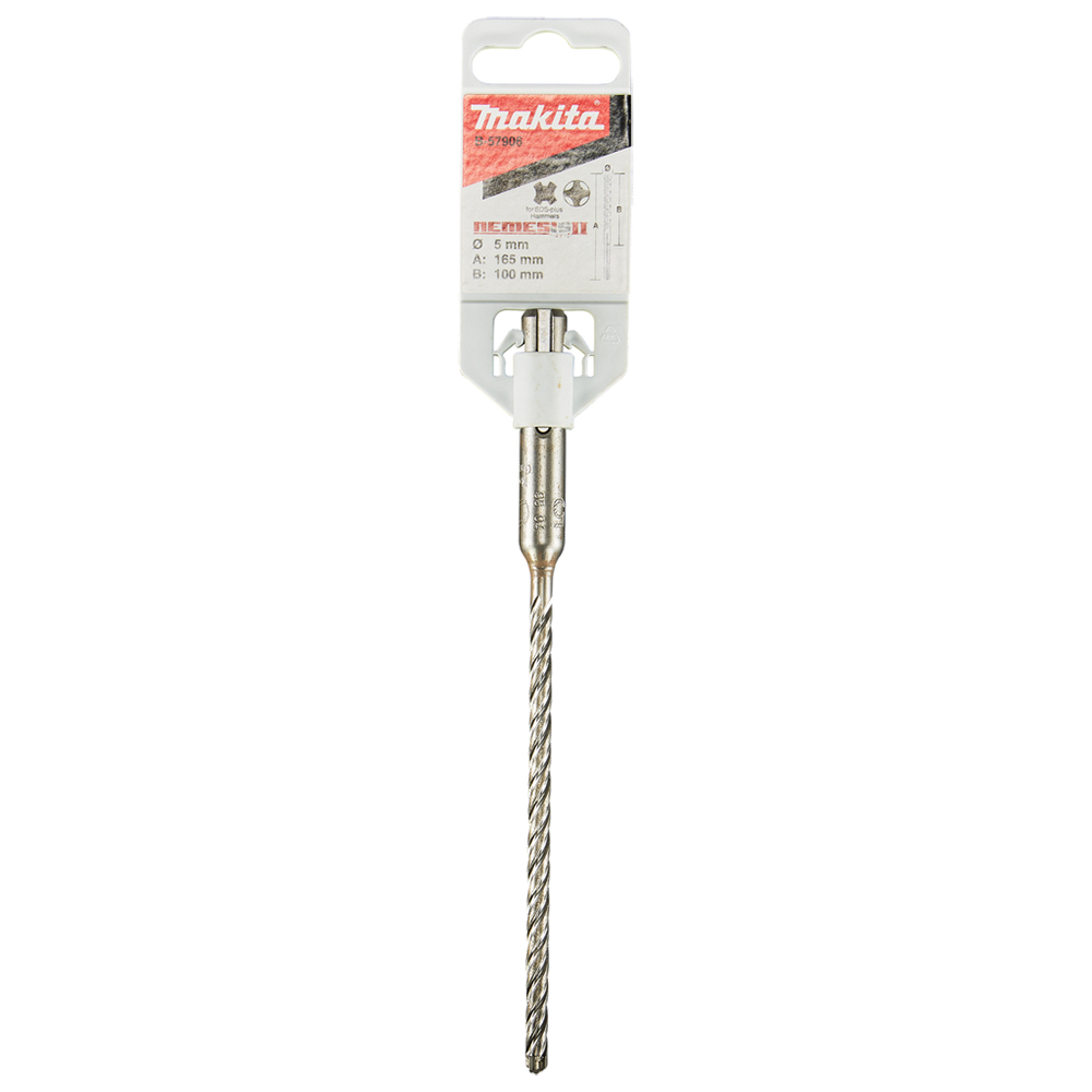 Бур SDS-Plus Nemesis II 5x165 мм Makita (B-57906) Бур SDS-Plus Nemesis II 5x165 мм Makita (B-57906)