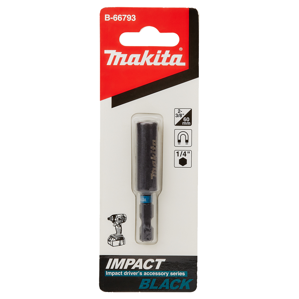 Бітотримач ударний магнітний 60 мм Impact Black Makita (B-66793) Бітотримач ударний магнітний 60 мм Impact Black Makita (B-66793)