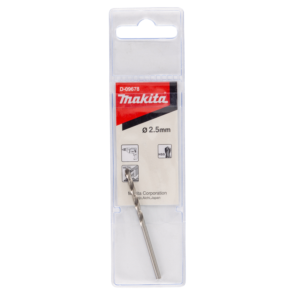 Свердло HSS по металу 2,5x57 мм Makita (D-09678)